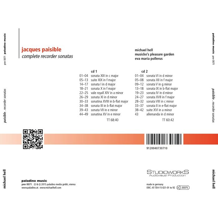 Paisible: Complete Recorder Sonatas - slide-1