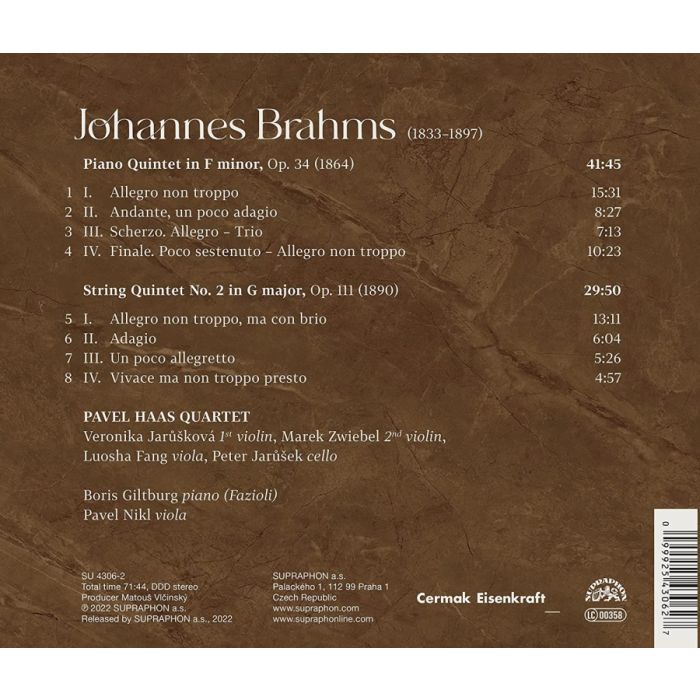 Brahms: Piano Quintet; String Quintet No. 2 - slide-1