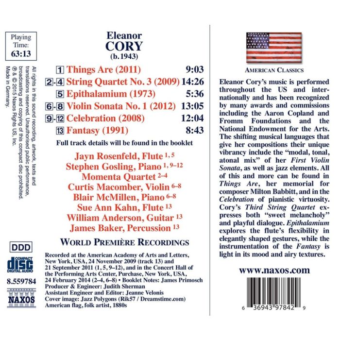 Cory: Things Are; String Quartet No. 3; Epithalamium; ... - slide-1