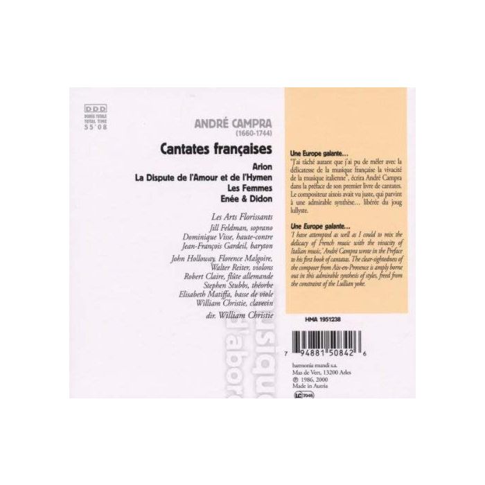 Campra: Cantatas - slide-1
