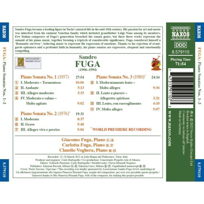 Fuga: Piano Sonatas Nos. 1 - 3 - slide-1