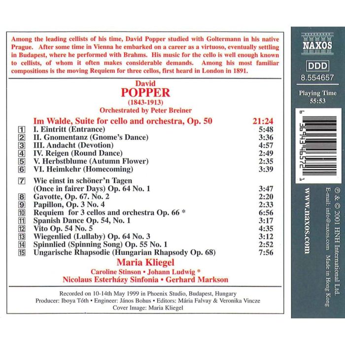POPPER: Romantic Cello Showpieces - slide-1