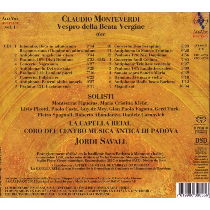 Monteverdi: Vespro della Beata Vergine - slide-1