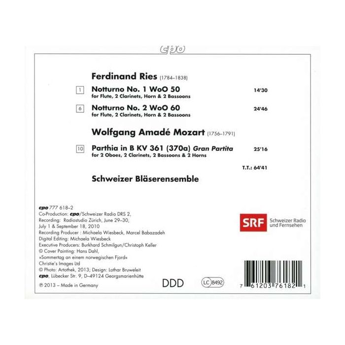 Ries: Wind Notturni / Mozart: Gran Partita - slide-1