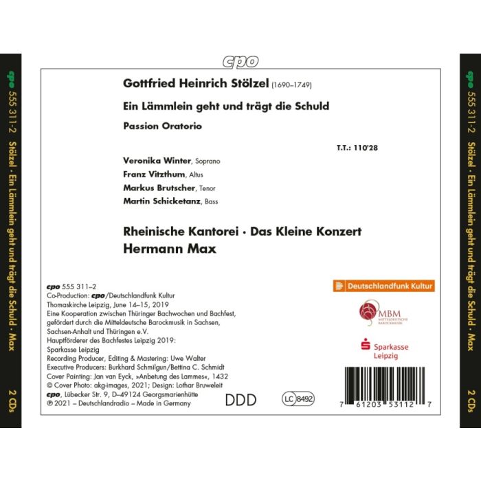 Stölzel: Ein Lämmlein geht und trägt die Schuld - Passion Oratorio - slide-1