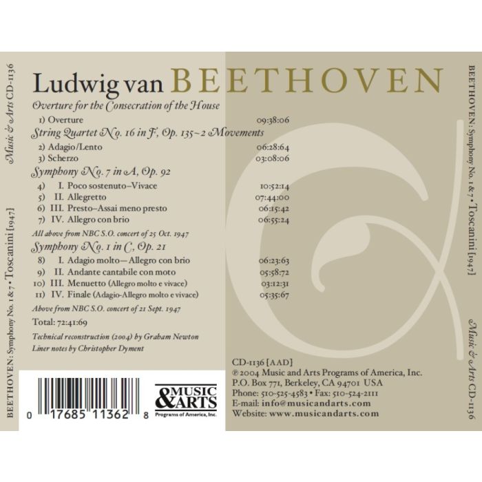 Beethoven: Symphonies Nos. 1 & 7 - slide-1