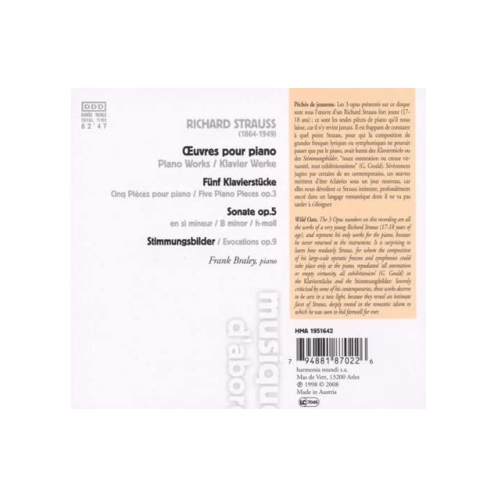 STRAUSS: Piano Sonata op. 5  - slide-1