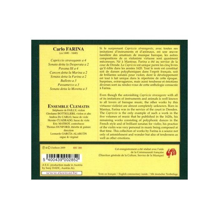 Farina: Capriccio Stravagante & Sonate - slide-1