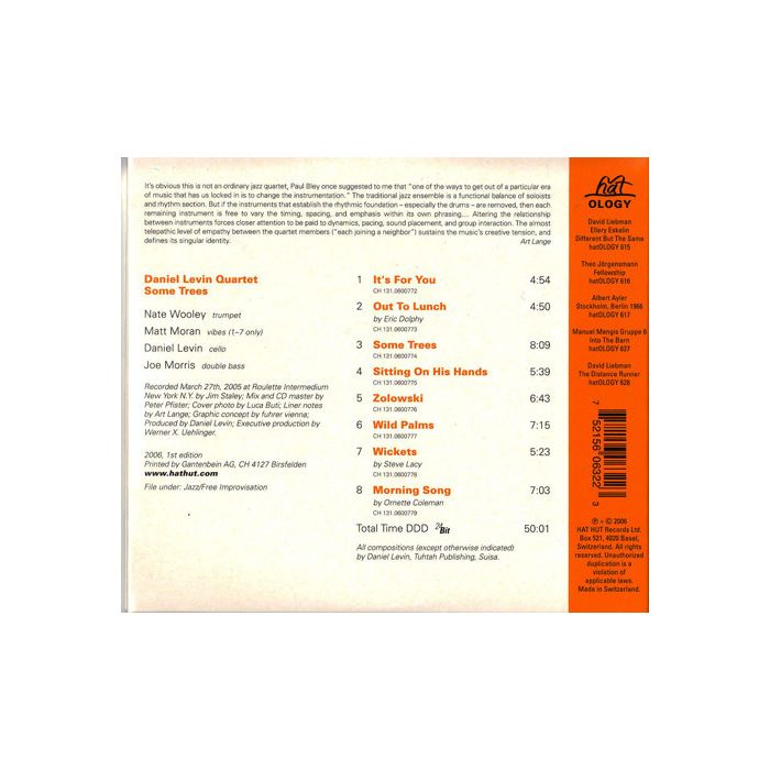 Daniel Levin Quartet: Some Trees - slide-1