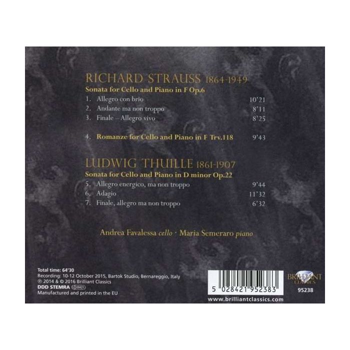 R. Strauss / Thuille: Cello Sonatas - slide-1
