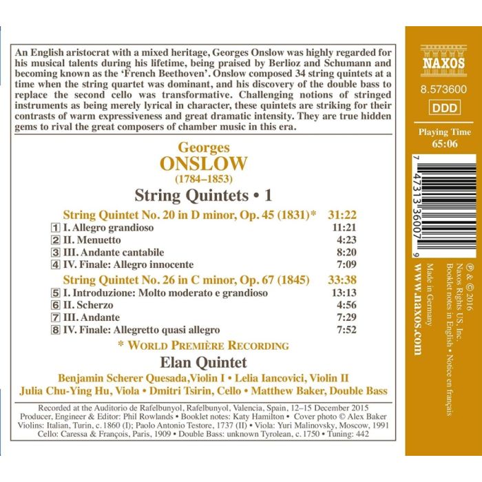 Onslow: String Quintets Vol. 1 - Nos. 20 and 26 - slide-1