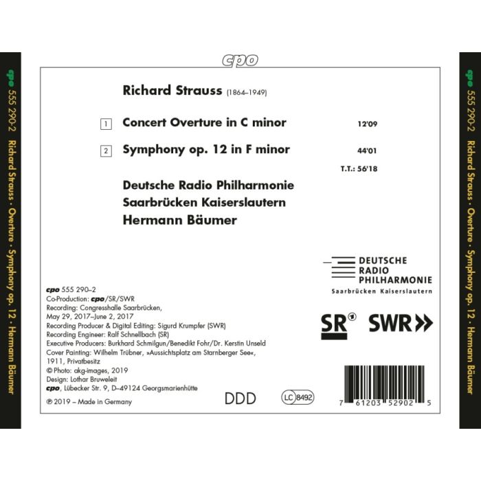 Strauss: Symphony op. 12; Concert Overture - slide-1