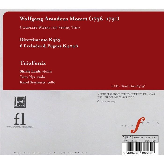 Mozart: Works for string trio - slide-1