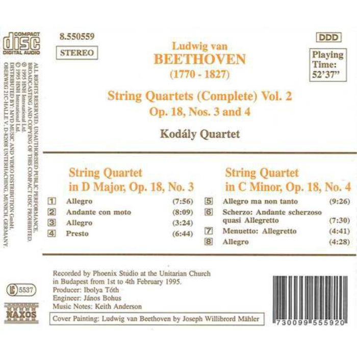 BEETHOVEN: String Quartets vol. 2 - slide-1