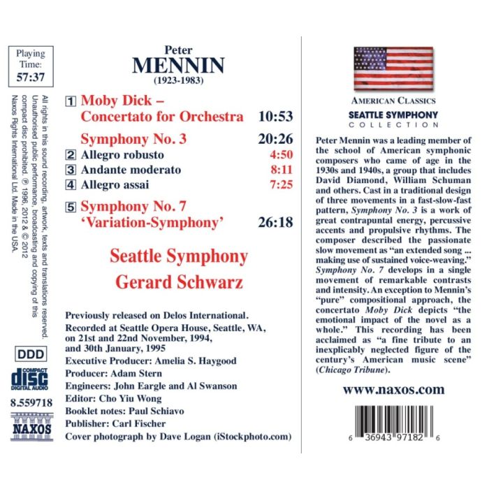 Mennin: Moby Dick - Concertato for Orchestra, Symphony No. 3, Symphony No. 7 ‘Variation-Symphony’ - slide-1