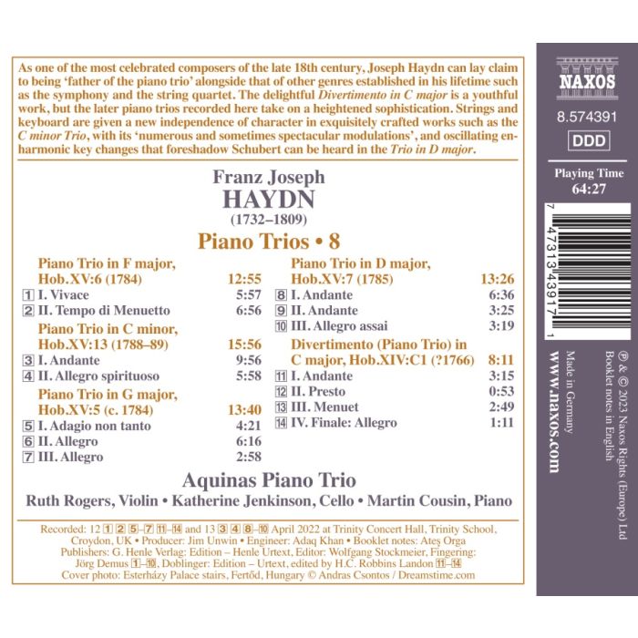 Haydn: Piano Trios Vol. 8 - slide-1