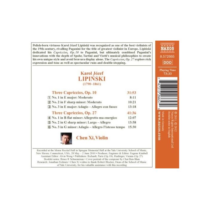 LIPIŃSKI 3 Capriccios Op. 10 & 3 Capriccios Op. 27 - slide-1