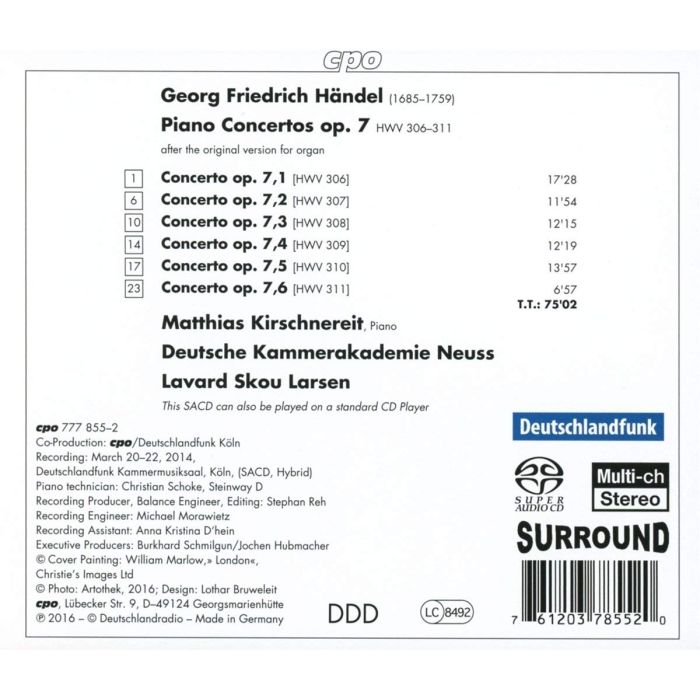 Handel: Piano Concertos op. 7 (w oryginale koncerty organowe) - slide-1