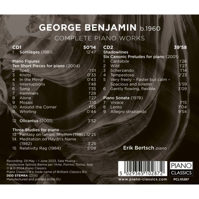 Benjamin: Complete Piano Works - slide-1