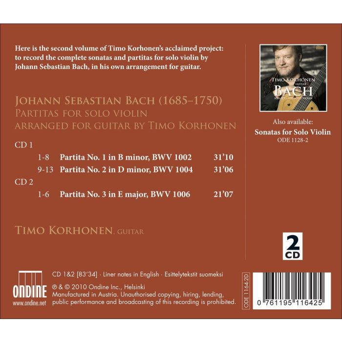 Bach: Partitas (Partita Nos.1-3 Arranged For Solo Guitar) - slide-1