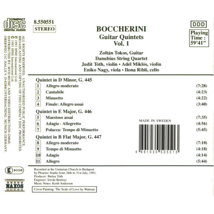 Boccherini: Guitar Quintets 1 - slide-1