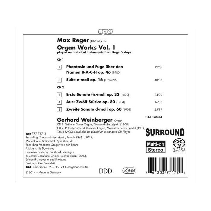 Reger: Organ Works Vol. 1 - slide-1