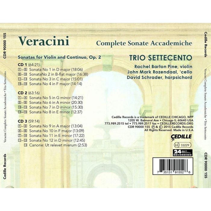 Veracini: Compl. sonate accademiche 3CD - slide-1