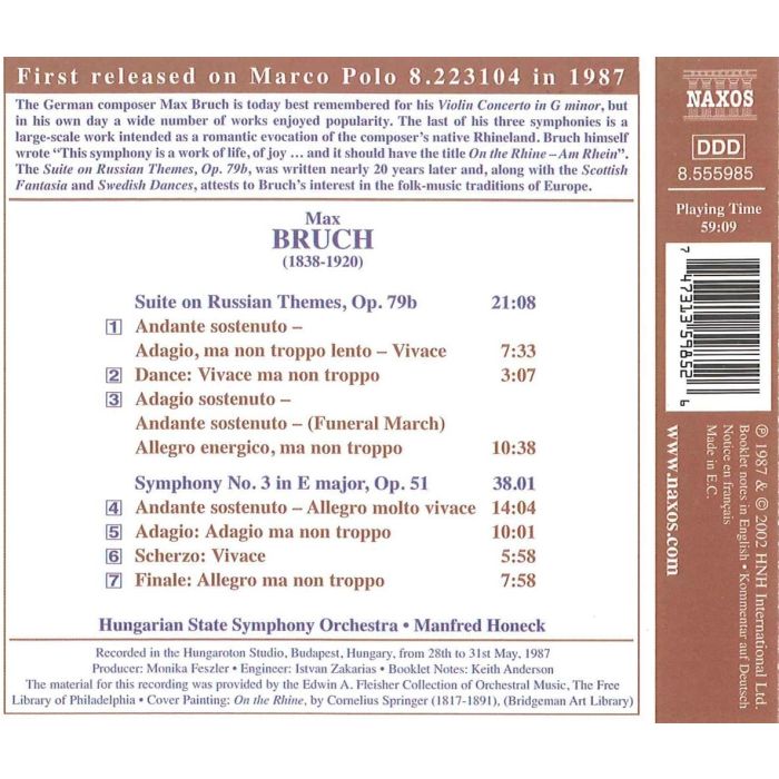 BRUCH: Symphony no. 3
