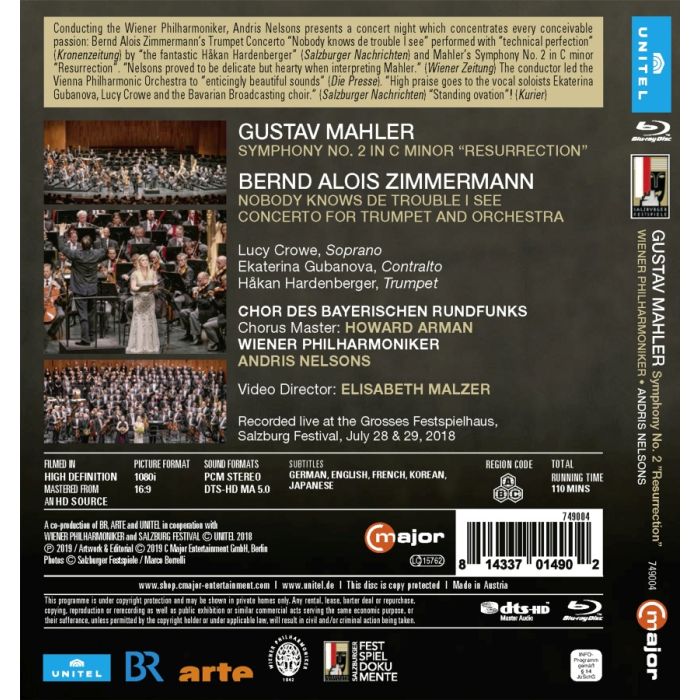Mahler: Symphony No. 2; Zimmermann: Nobody knows de trouble I see - slide-1