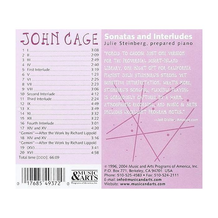 Cage: Sonatas and Interludes for Prepared Piano - slide-1