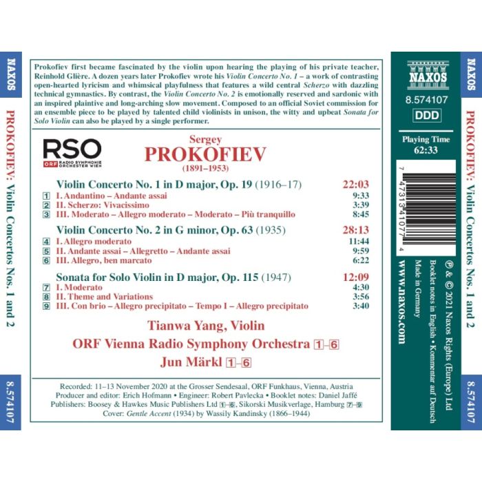 Prokofiev: Violin Concertos Nos. 1 and 2 - slide-1
