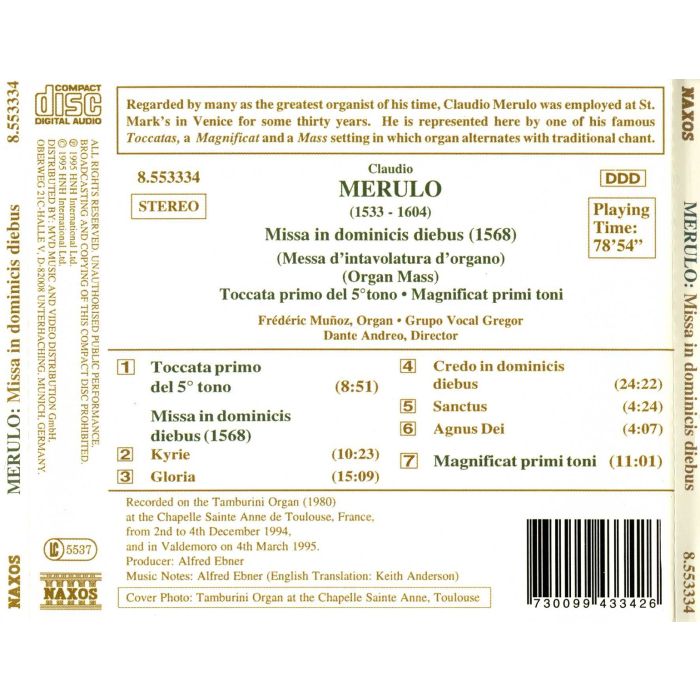 MERULO: Missa in Dominicis - slide-1