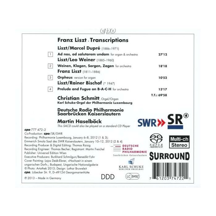 Liszt: Organ Arrangements - slide-1