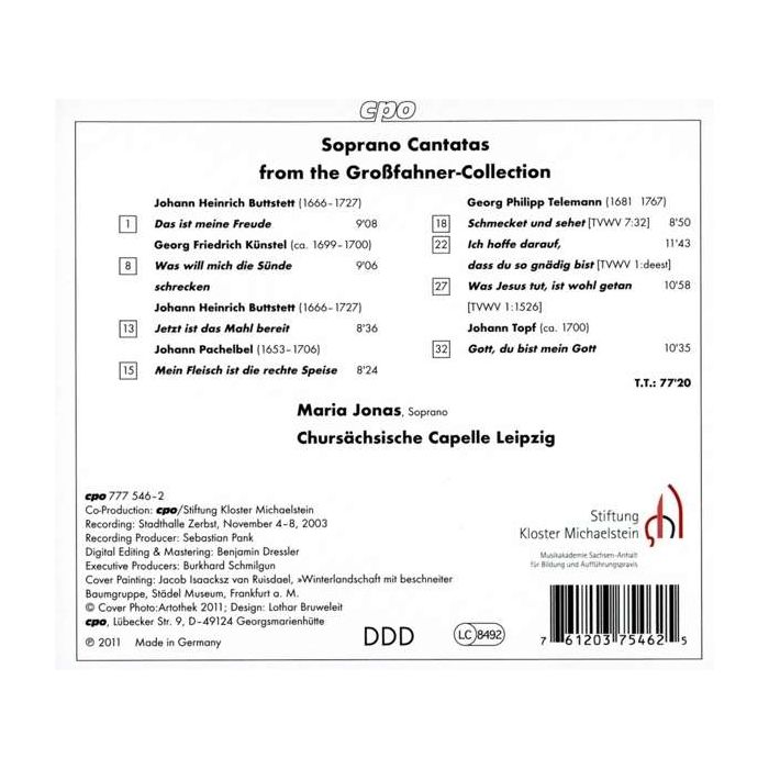 Telemann, Pachelbel, Buttstett: Das ist meine Freude, Sopran Cantatas from the Großfahner-Collection - slide-1