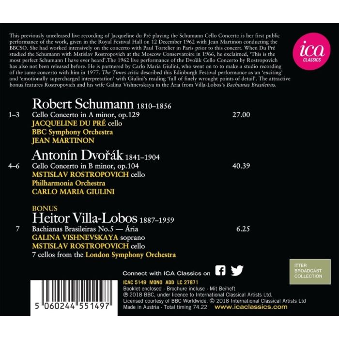 Schumann & Dvorak: Cello Concertos - slide-1
