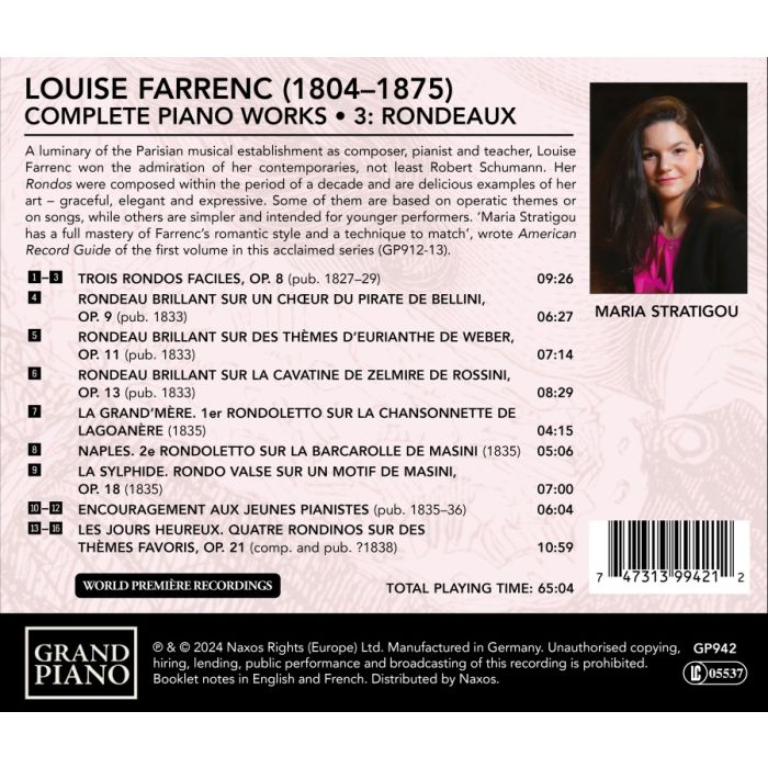 Farrenc: Piano Works 3 - Rondeaux - slide-1
