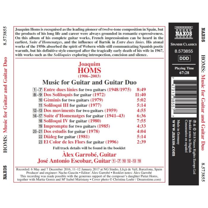 Homs: Music for Guitar and Guitar Duo - slide-1