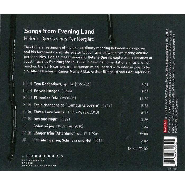 Nørgård: Songs from Evening Land - slide-1