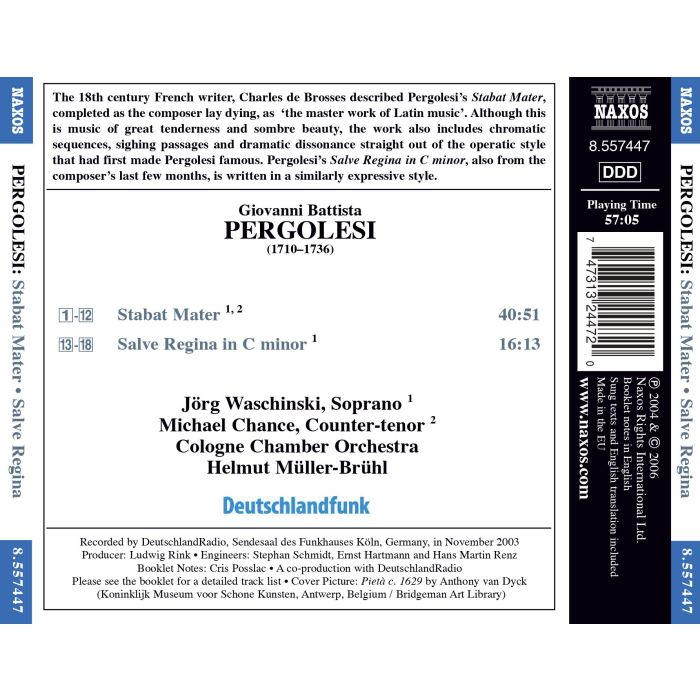 PERGOLESI: Stabat Mater; Salve Regina in C Minor - slide-1