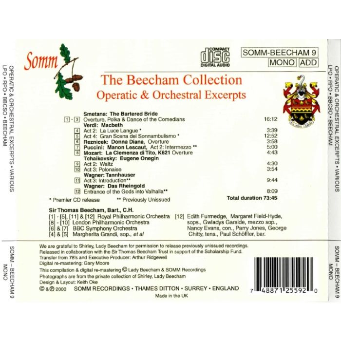 The Beecham Collection: Operatic & Orchestral Excerpts - slide-1
