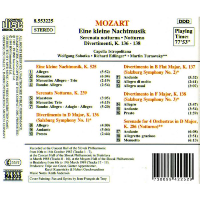 MOZART: Eine kleine Nachtmusik - slide-1
