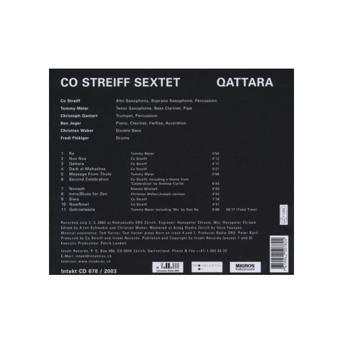 Co Streiff Sextet: Qattara - slide-1