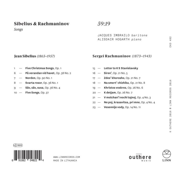 Sibelius & Rachmaninov: Songs - slide-1