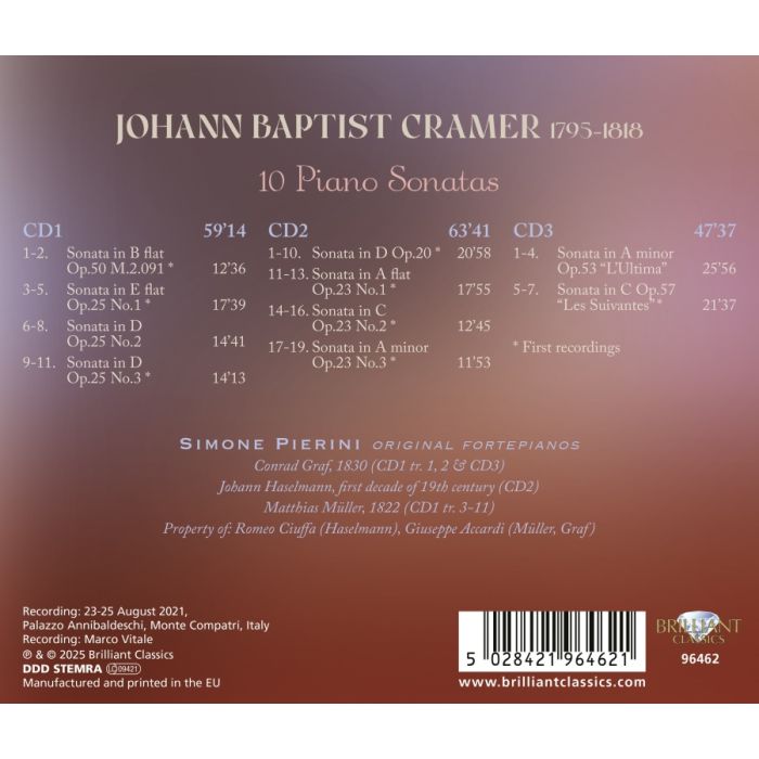 Cramer: 10 Piano Sonatas - slide-1