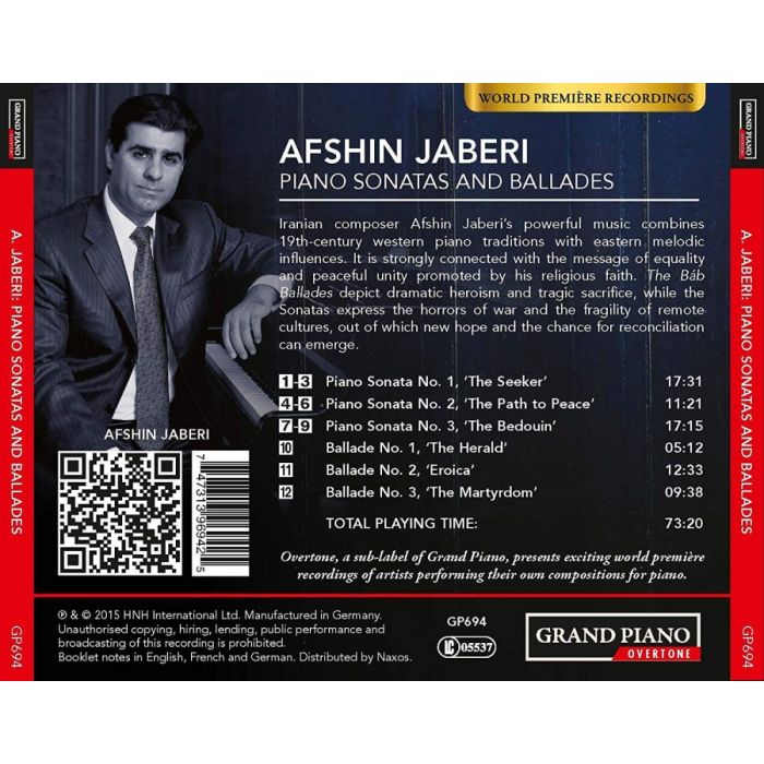 Jaberi: The Báb - Piano Sonatas and ballades - slide-1