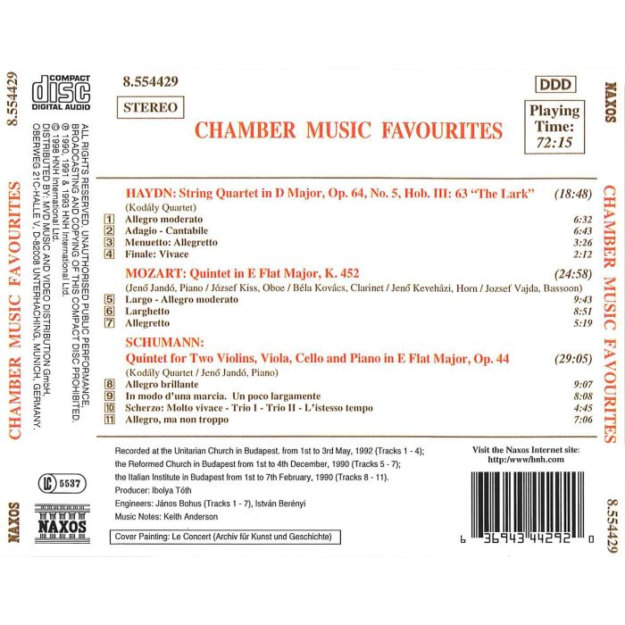 CHAMBER MUSIC FAVOURITES - slide-1
