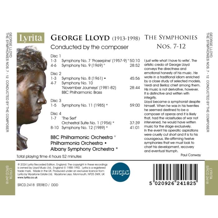 Lloyd: The Symphonies Nos. 7 - 12 - slide-1