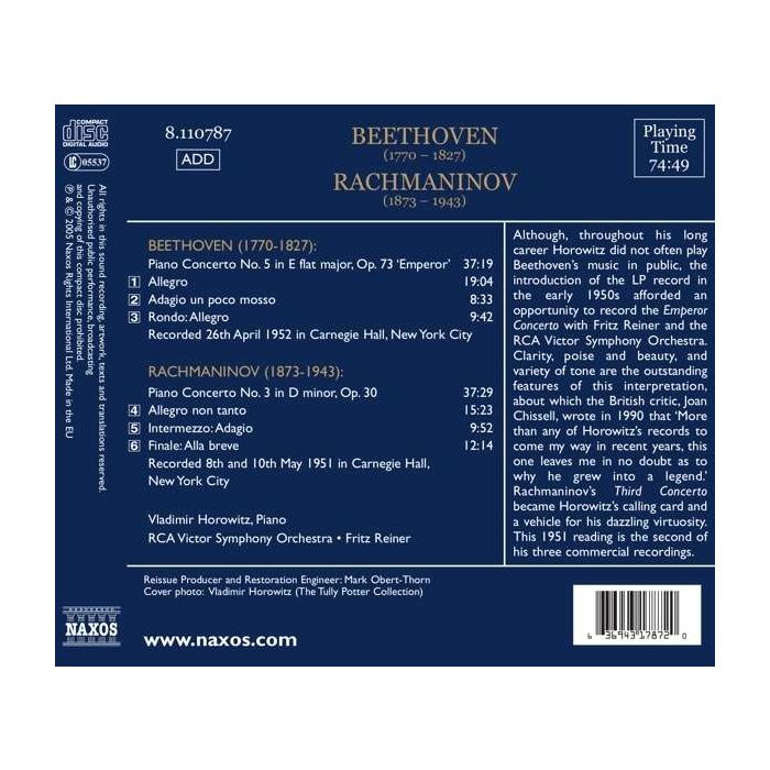 BEETHOVEN: Piano Concerto No. 5; RACHMANINOV: Piano Concerto No. 3 - slide-1