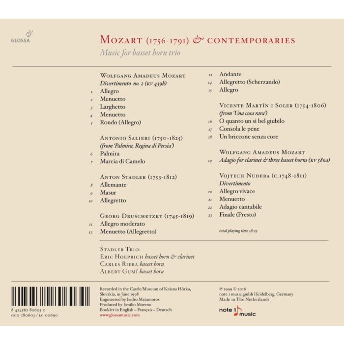 Mozart & contemporaries - Music for basset horn trio - slide-1