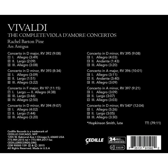 Vivaldi: compl. viola d`amore - slide-1